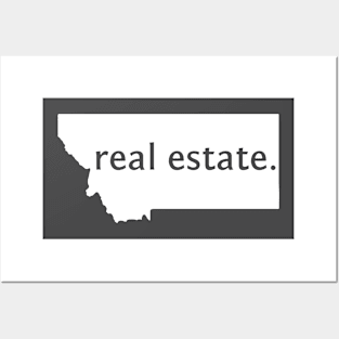 Montana State Real Estate T-Shirt Posters and Art